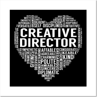 Creative Director Heart Posters and Art